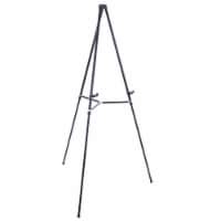 66  Showroom Black Aluminum Display Easel and Presentation Stand - Large Adjustable Height