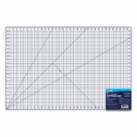 24  x 36  White/Blue Self Healing 5-6 Layer Double Sided Durable Non-Slip PVC Cutting Mat