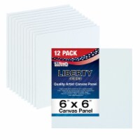 6  x 6  Professional Artist Quality Acid Free Canvas Panel Boards for Painting 12-Pack