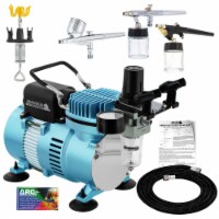3 Master Airbrush Multi-Purpose Airbrushing System Kit - Hose, Compressor, Airbrush Holder