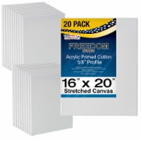 16  x 20  Stretched Canvas Super Value 20-Pack - 5/8  Profile Heavy-Weight Gesso Acid Free