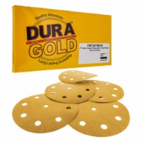 400 Grit - 5  Gold DA Sanding Discs - 9-Hole Pattern Hook and Loop - Box of 50