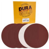 Dura-Gold 12  PSA Sanding Discs - 80 Grit (Box of 5) - Sandpaper Discs with Self Adhesive