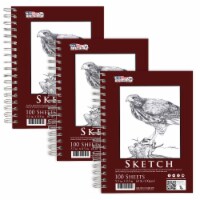 5.5  x 8.5  Left Hand Spiral 60lb Sketch Drawing Pad (Pack of 2)
