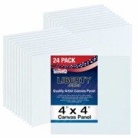 4  x 4  Professional Artist Quality Acid Free Canvas Panel Boards for Painting 24-Pack