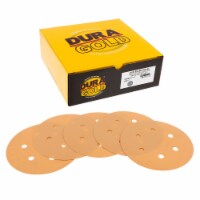 1000 Grit - 6  Gold Hook & Loop 6-Hole Pattern Sanding Discs for DA Sanders - Box of 50