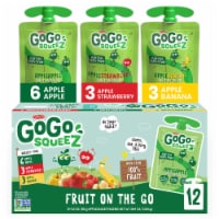 GoGo Squeez Fruit On The Go Variety Pack AppleSauce