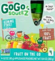 GoGo SqueeZ Gimme Five Applesauce Pouches