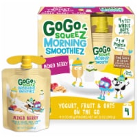 GoGo Squeez Morning Smoothiez Gluten-Free Berry Snack Pouch