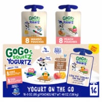 GoGo SqueeZ YogurtZ Peach & Mango Variety Pack