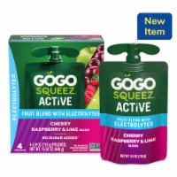 GoGo squeeZ Active Fruit Blend with Electrolytes, Cherry Raspberry Lime Perspective: Main