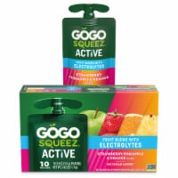 GoGo squeeZ Active Fruit Blend with Electrolytes, Strawberry Pineapple Orange Perspective: Main