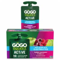 GoGo squeeZ Active Fruit Blend with Electrolytes, Cherry Raspberry Lime Perspective: Main