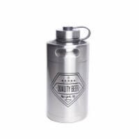 Manna 6407316 64 oz Silver Stainless Steel - Quality Beer Keg Growler Water Bottle BPA Free