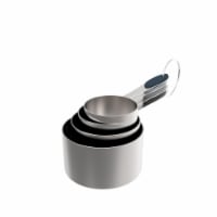 Core Home Silicone & Stainless Steel Gray Measuring Cup Set