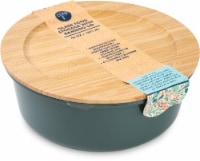 Core Home Glass Food Storage Container with Bamboo Lid – Green Perspective: Main