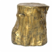 Moe's Log Ceramic Log Stool in Gold