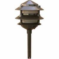 Dabmar Lighting LV102-BZ Cast Aluminum Three Tier Pagoda Light- Bronze