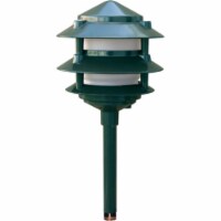 Dabmar Lighting LV102-G Cast Aluminum Three Tier Pagoda Light- Green