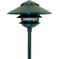 Dabmar Lighting LV103-G Cast Aluminum Three Tier Pagoda Light with 0.50 In. Base- Green