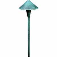 Dabmar Lighting LV104-G Cast Aluminum Three Tier Pagoda Light with 3 In. Base- Green