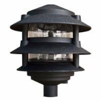 Dabmar Lighting D5000-B Cast Aluminum Three Tier Pagoda Light- Black