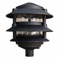Dabmar Lighting D5000-B Cast Aluminum Three Tier Pagoda Light- Black