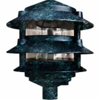 Dabmar Lighting D5000-VG Cast Aluminum Three Tier Pagoda Light- Verde Green
