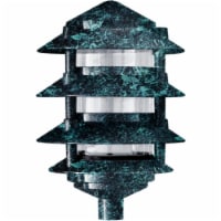 Dabmar Lighting D5100-VG Cast Aluminum Four Tier Pagoda Light- Verde Green