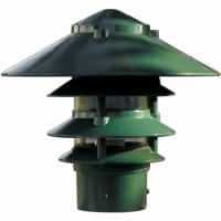 Dabmar Lighting D5400-G Cast Aluminum Four Tier Pagoda Light with 3 In. Base- Green