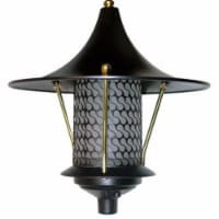 Dabmar Lighting D8000-B Cast Aluminum Flair Top Pagoda Light- Black