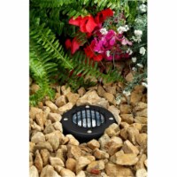 Dabmar Lighting LV300-B-SLV Cast Aluminum In-Ground Well Light with Grill- Black
