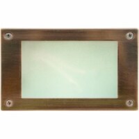Dabmar Lighting LV-LED650-ACP 5W & 12V 48 LEDs Open Face Cover Step Light - Antique Copper