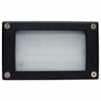 Dabmar Lighting LV-LED650-B 5W & 12V 48 LEDs Open Face Cover Step Light - Black