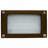 Dabmar Lighting LV-LED650-BZ 5W & 12V 48 LEDs Open Face Cover Step Light - Bronze