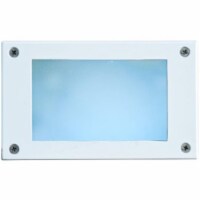 Dabmar Lighting LV-LED650-W 5W & 12V 48 LEDs Open Face Cover Step Light - White