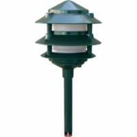 Dabmar Lighting LV-LED102-G Cast Aluminum Three Tier LED Pagoda Light, Green - 13.33 x 5.85 x