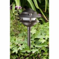 Dabmar Lighting LV-LED102S-BZ Cast Aluminum Two Tier LED Pagoda Light, Bronze - 13.33 x 5.85