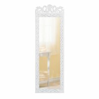Romantic Scrolled Wood Wall Mirror