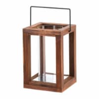 Home Locomotion  Wood Frame Hurricane Lantern