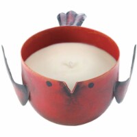 Zingz & Thingz Apple Birdie Metal Candleholder in Red