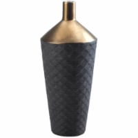 Zingz & Thingz Nikki Chu Lucca Ceramic Porcelain Vase in Black and Gold