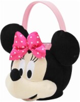 PTI Group Minnie Mouse Plush Easter Basket - Pink Perspective: Main