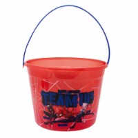 Spider Man Medium LED Round Plastic Bucket Perspective: Main