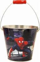 Marvel Spider-Man Tin Easter Basket - Blue/Red - 8 x 8 x 6.6 Inch Perspective: Main