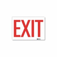 Lyle Exit Sign,10inx14in,Reflective Sheeting  U1-1008-RD_14X10