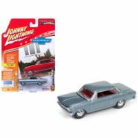 Johnny Lightning JLMC010B 1965 Chevrolet Nova SS Glacier Gray Poly Limited Edition to 1800pc