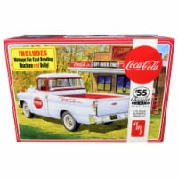 AMT AMT1094 Skill 3 Model Kit 1955 Chevrolet Cameo Pickup Truck Coca-Cola with Vintage Vendin