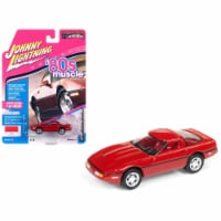Johnny Lightning JLMC014-JLSP026A 1-64 Diecast Scale 1988 Chevrolet Corvette 80s Muscle Car -