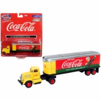 Classic Metal Works CMW31187 WC22 Tractor Trailer Coca-Cola 1 by 87 HO Scale Model, Yellow &